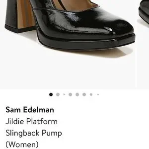 Sam Edelman Black Patent Leather Women's Heels 6.5